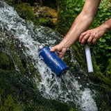 Filtering bottle_inox_blue_LIFESTRAW