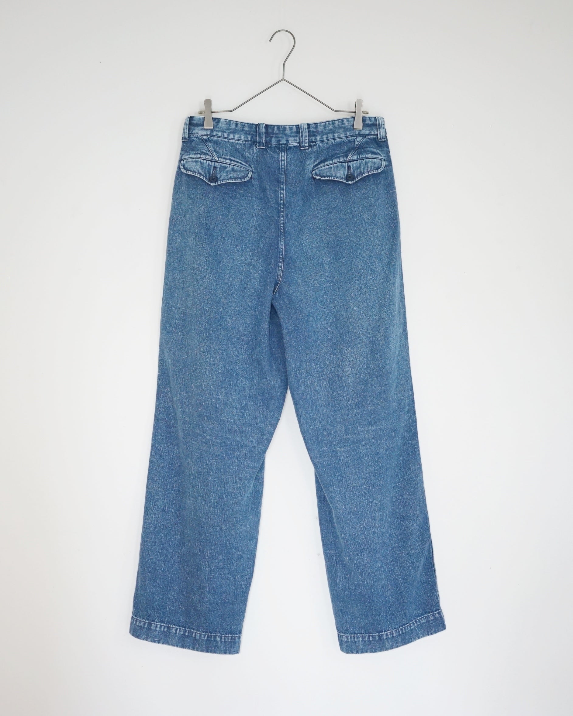 ulterior / NEPPED OLD DENIM 52 TROUSERS 