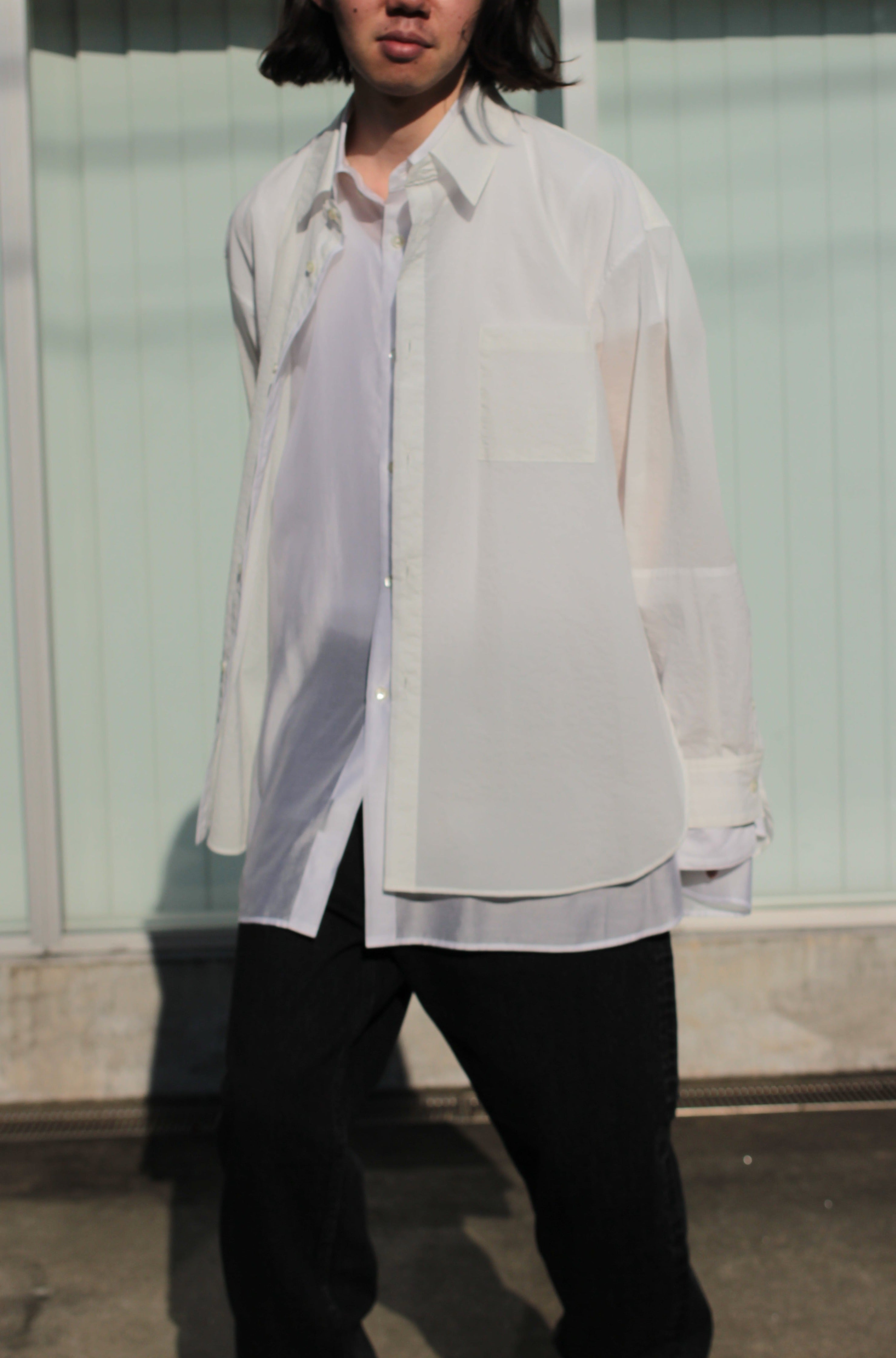 早い者勝ちstein OVERSIZED LAYERED SHIRT  Lサイズ