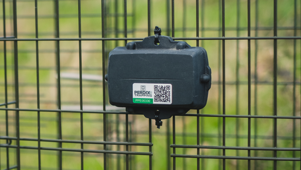 PerdixPro remote monitoring tag for real-time monitoring of animal traps