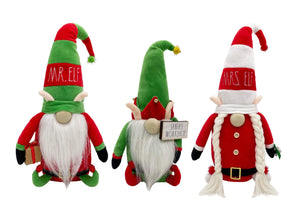 Rae Dunn “Mr. and Mrs. Elf” Christmas Family of Elf Gnomes - DesignStyles