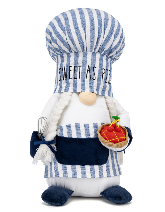 Red Gingham Chef Gnome Kitchen Gnome Couple Cook Gnome 