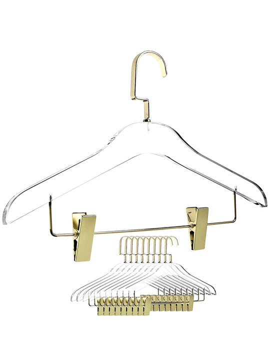 Designstyles Smoke Black Acrylic Clothes Hangers, Luxurious