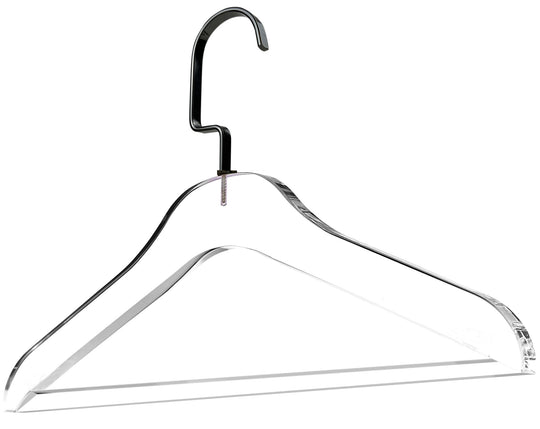 White Plastic Hangers 10 Pack,Plastic Clothes Hangers with Hooks