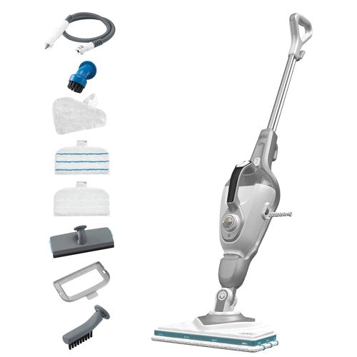 BLACK+DECKER FSMH13E5-QS Scopa a Vapore Lavapavimenti Professionale Steam  Mop 5in1