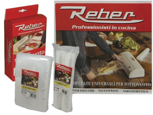 Kit pompa e sacchetti 23x28 cm per sottovuoto alimentare con chiusura