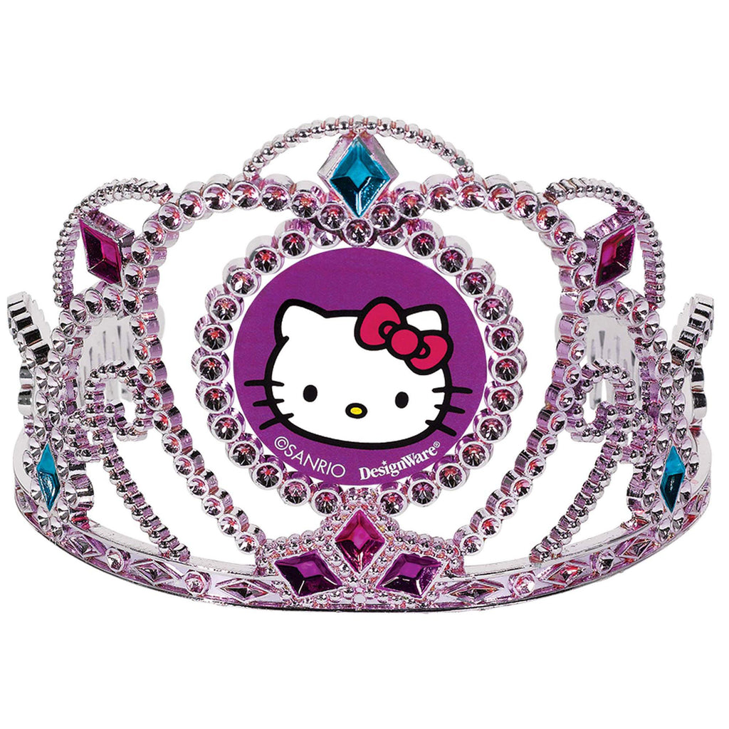 Hello Kitty Rainbow Electroplated Tiara- Plastic | Crowns and Tiaras - Party Centre