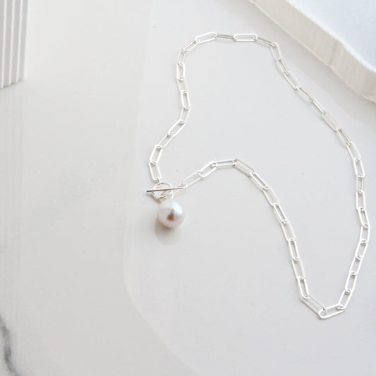 Letter Necklace - Silver – www.