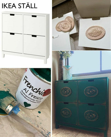 ideas para actualizar muebles con papel pintado
