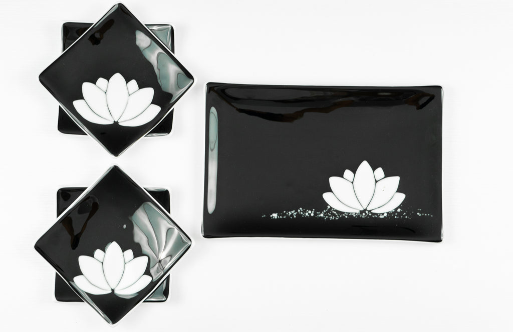 Black Crystal Sushi Set for Two –