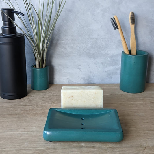 Self-Draining Concrete Soap Dish – Mercer Naturals, Inc.