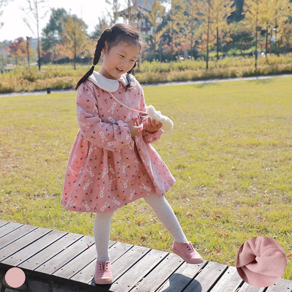 girls pink bunny dress