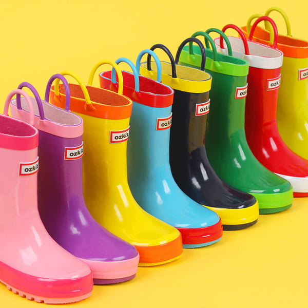 kids colorful rain boots