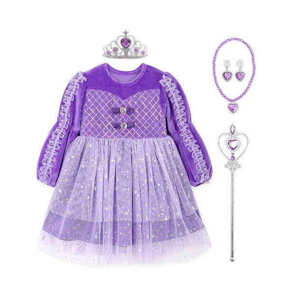 purple princess halloween costume dress