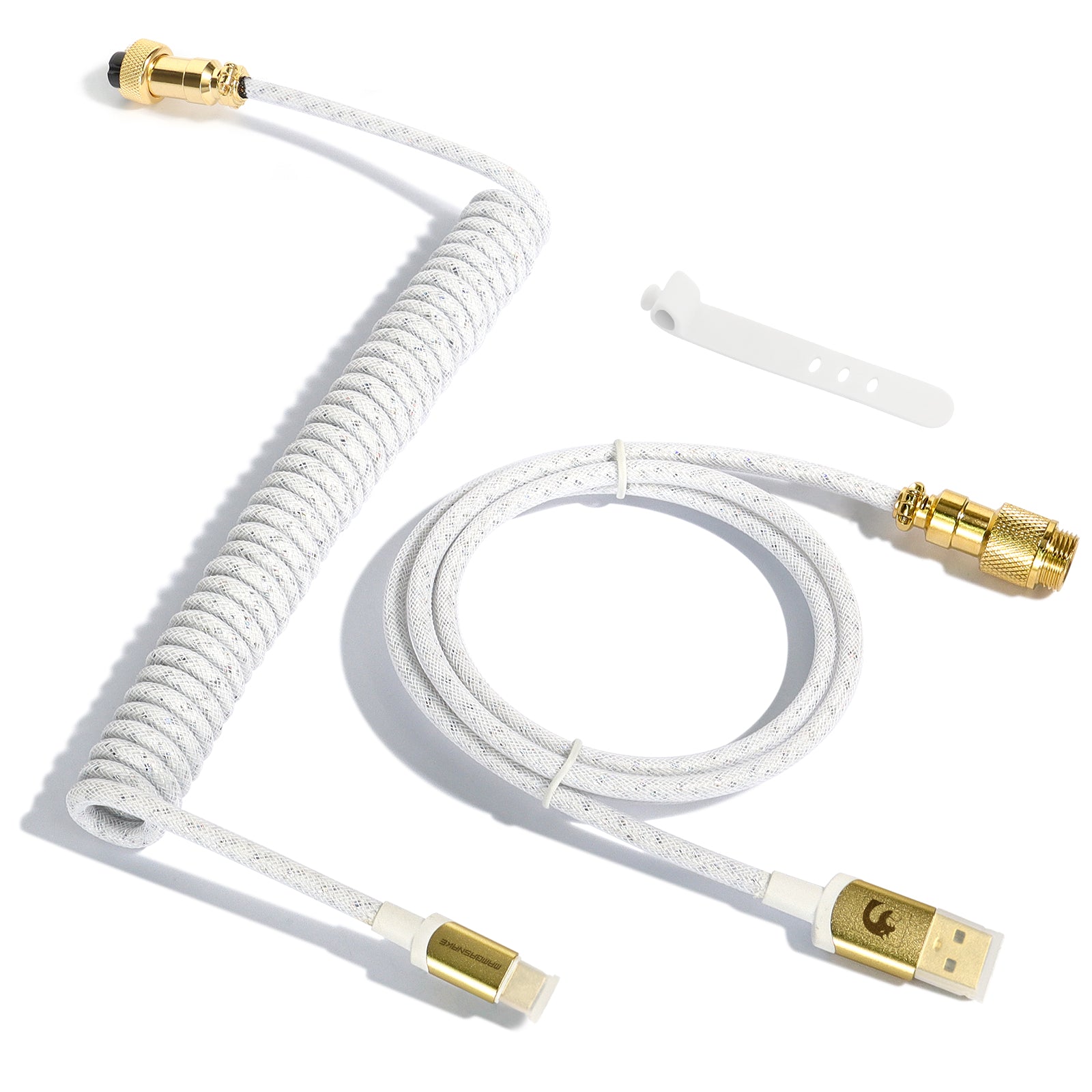 MAMBASNAKE C03 24k Coiled Keyboard Cable