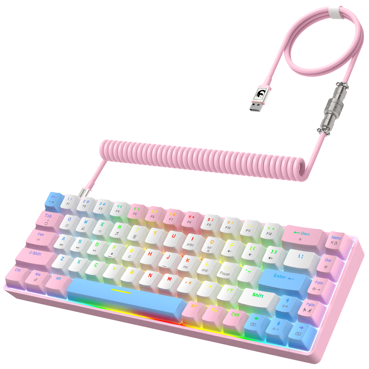 The G-lab Keyz Neon-high Performance Gaming Keyboard-high Precision  Membrane-rainbow Backlight-layout Spain - Keyboards - AliExpress