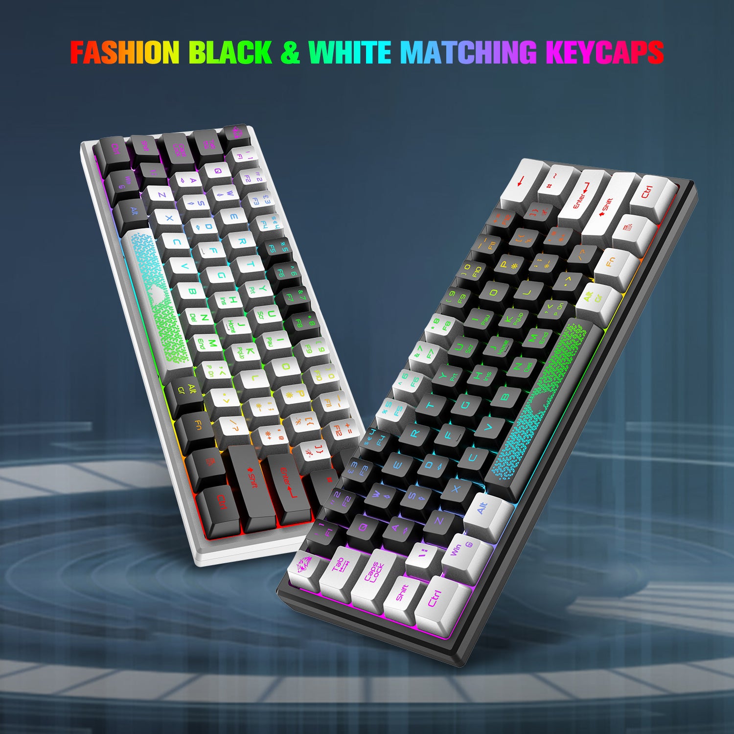 lovgivning usund uvidenhed ZIYOU LANG K61 - 60 Percent Compact Gaming Keyboard UK Layout Ultralig