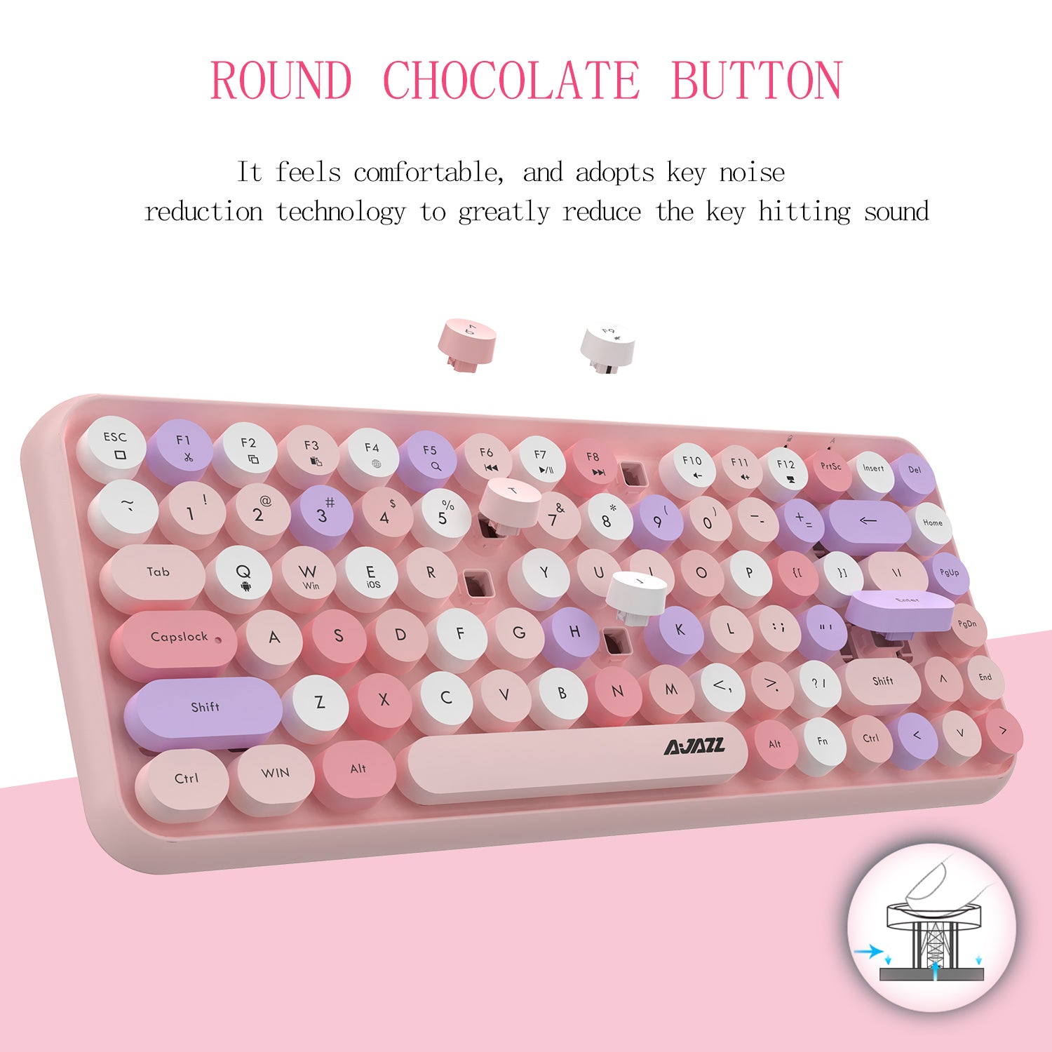 cute circle keyboard