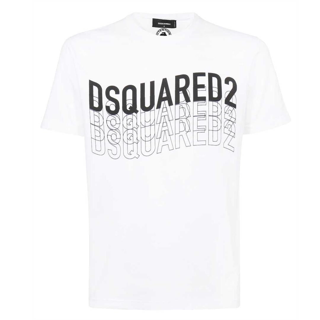 Dsquared2 S74GD0829 S22427 100 White T-Shirt#N#– FRESH CLOTHING