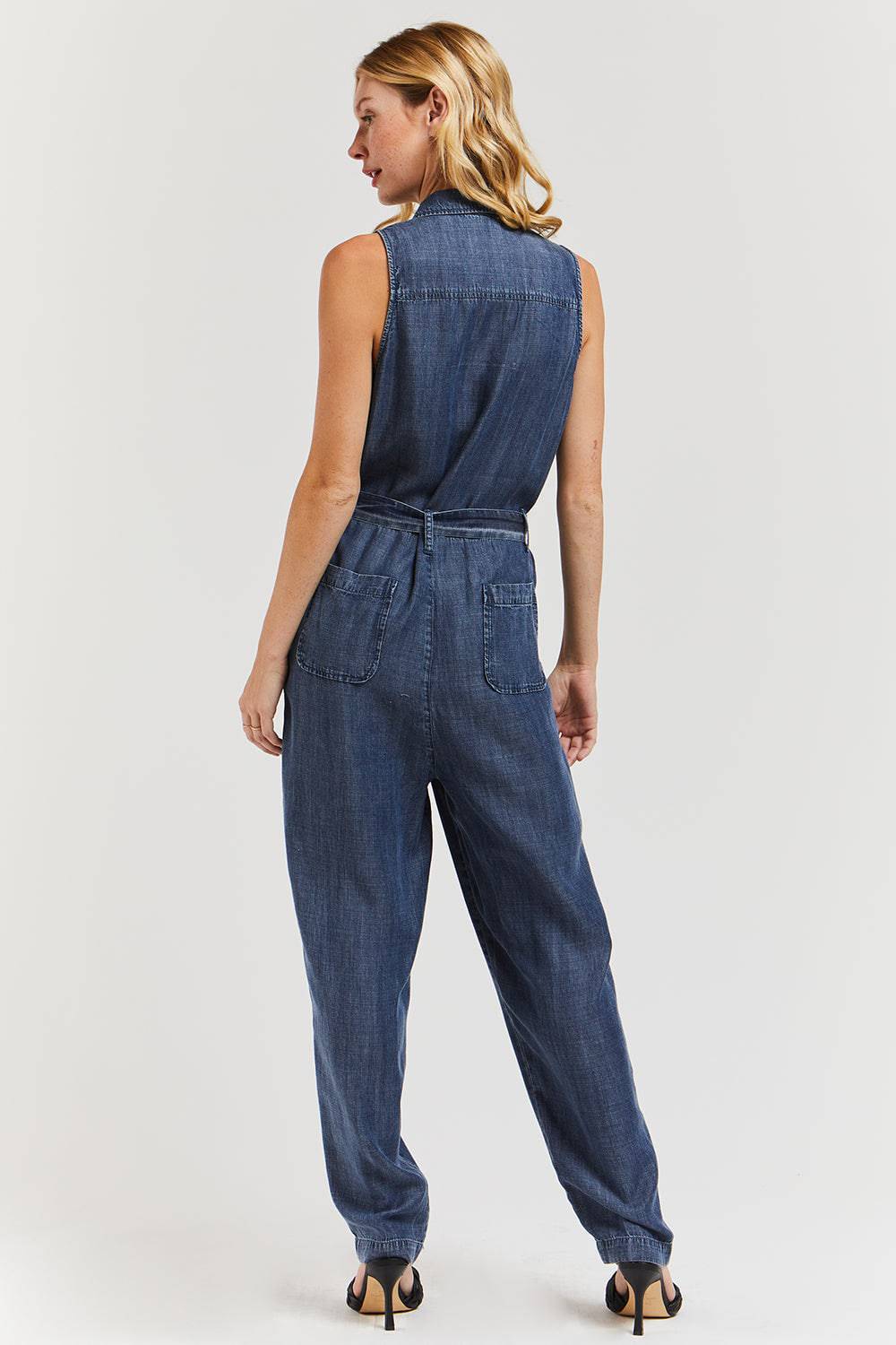 velvet heart denim romper