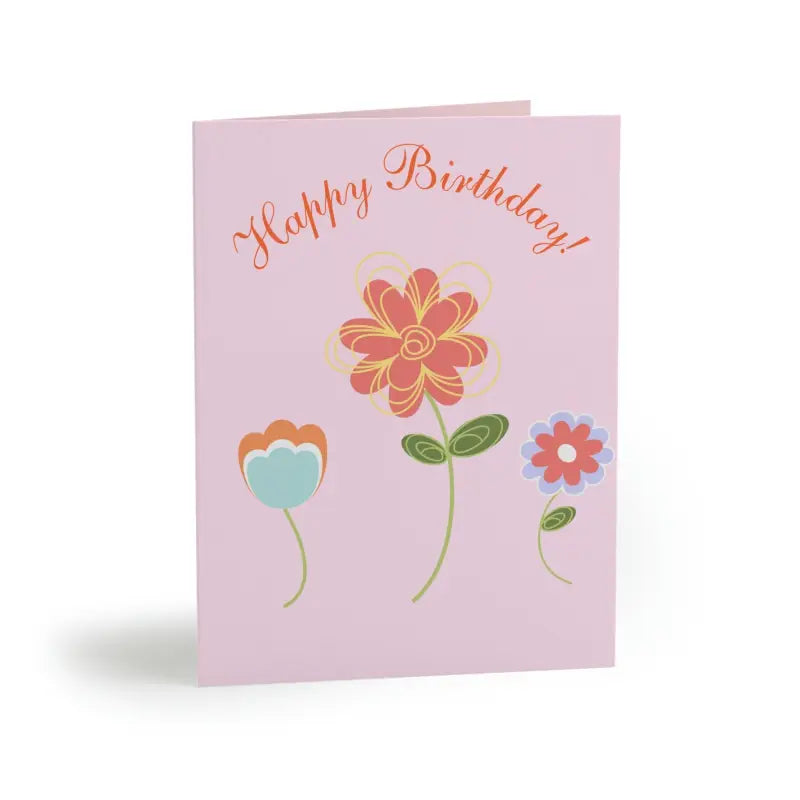 Happy Birthday Greeting Cards Matching White Envelopes