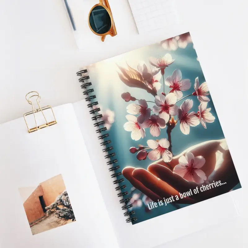 Cherry Tree Notebook Ruled Line for Daily Scribbles