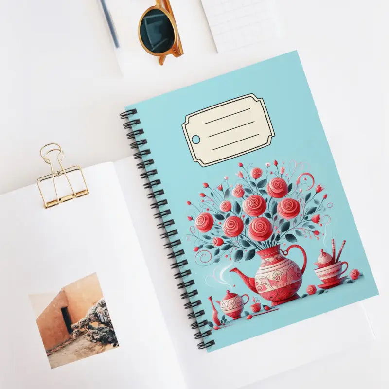 Red Roses Ruled Line Notebook for Creative Minds