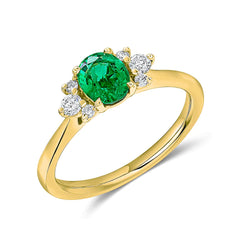 Emerald Engagement Ring