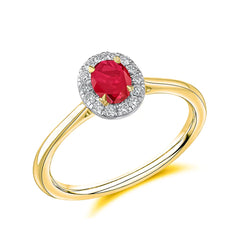 Ruby and Diamond Engagement Ring