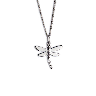 Steff Silver & White Enamel Guardian Angel Wings Lovelock Necklace from Steffans Jewellers.
