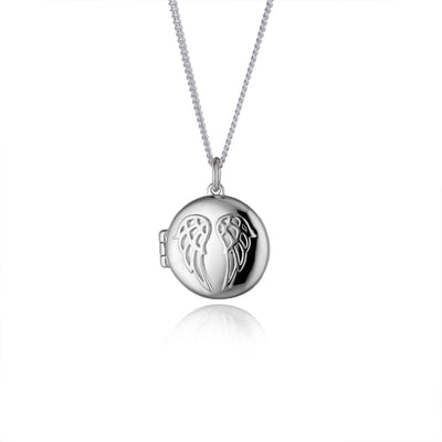 Steff Silver & White Enamel Lovelock Necklace from Steffans Jewellers.