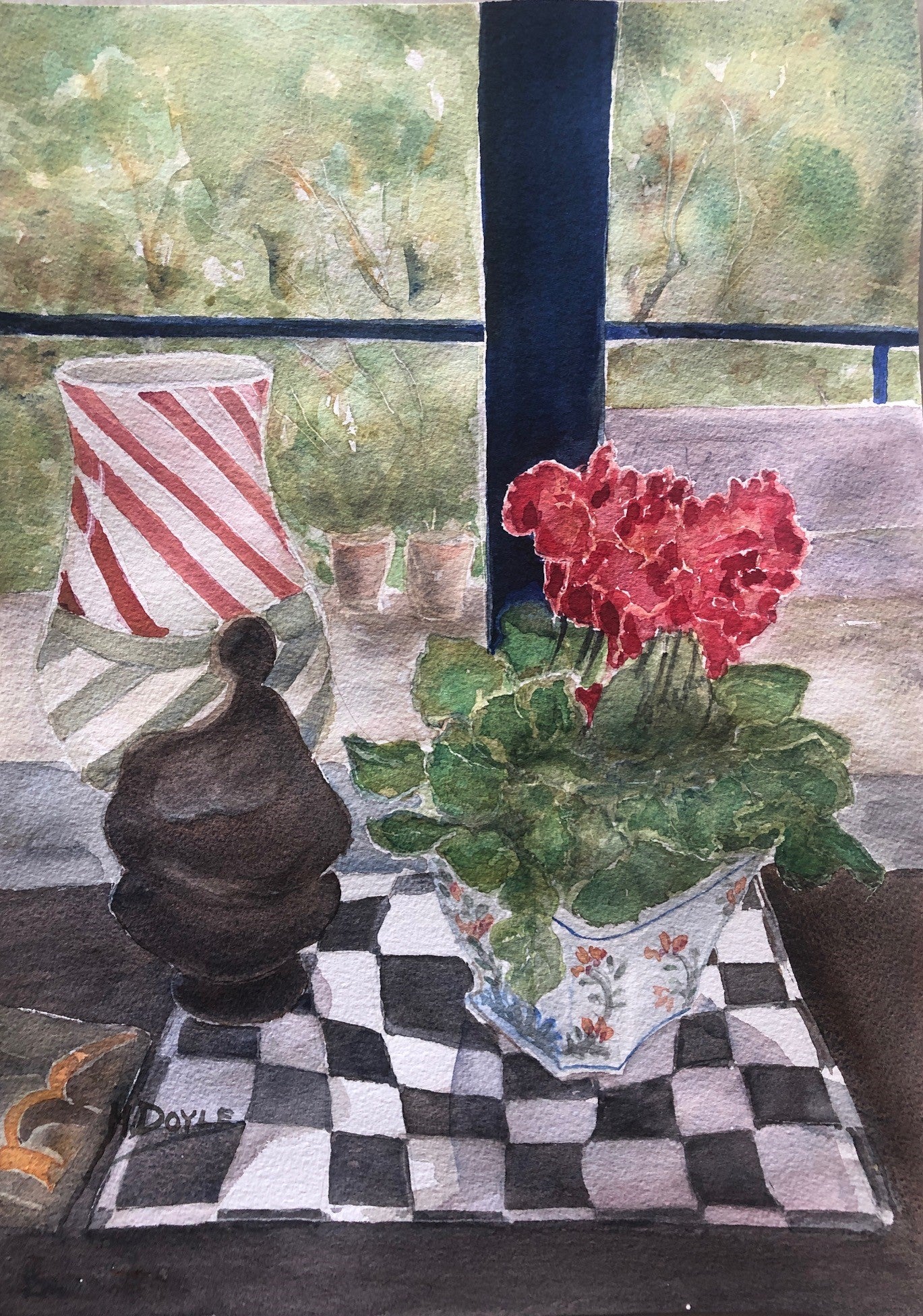 Hetty Doyle - Still Life with Cyclamen – Red Hill Gallery