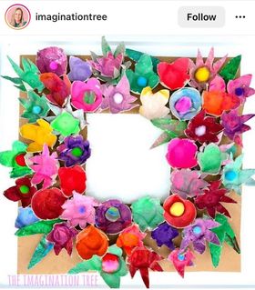 Spring Egg Carton Wreath