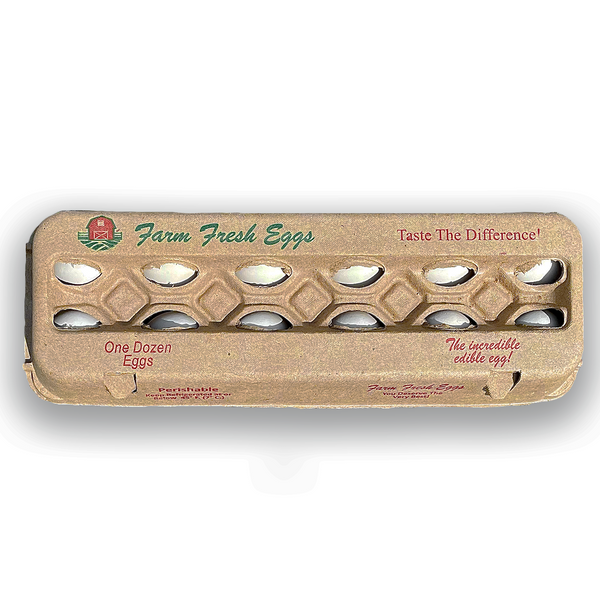 Natural Pulp One Dozen Egg Carton - 240/Case