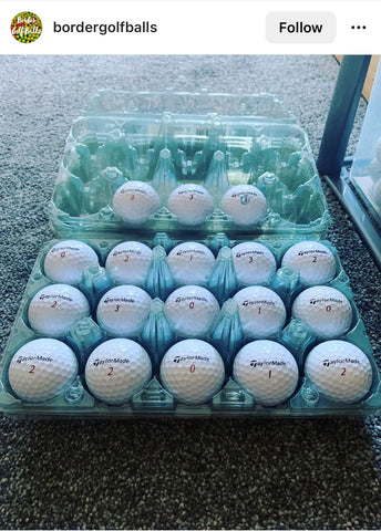 18-Egg Plastic Carton for holding golf balls