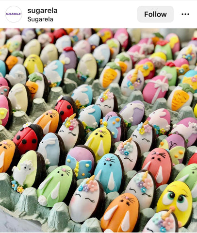 Easter Cookies In An Egg Tray