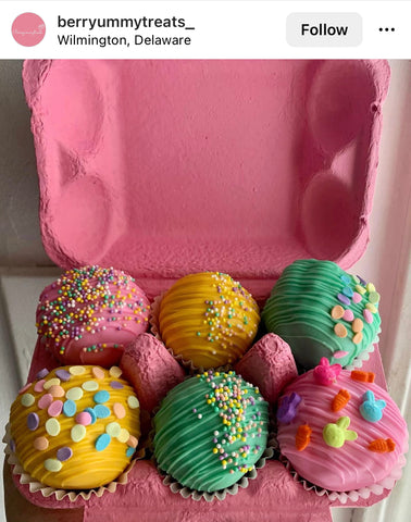 Cake Pop Storage - Pink Egg Cartons