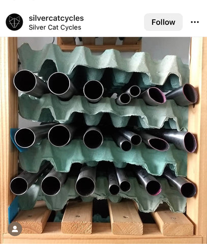 Pulp Trays to hold Bike Rods