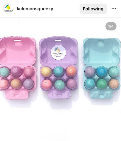 Play dough storage using Egg Cartons