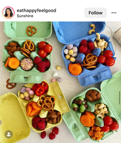 Egg Carton Container for Snacks