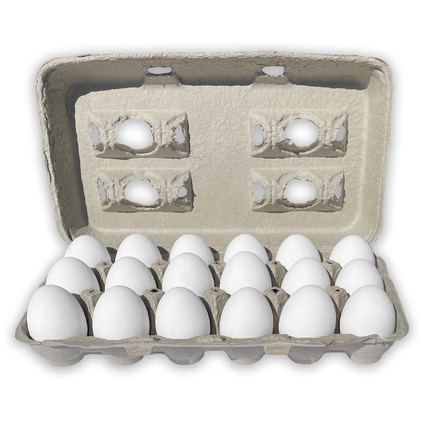 Paper Egg Cartons For Chicken Eggs Pulp Fiber Holder Bulk Holds 6