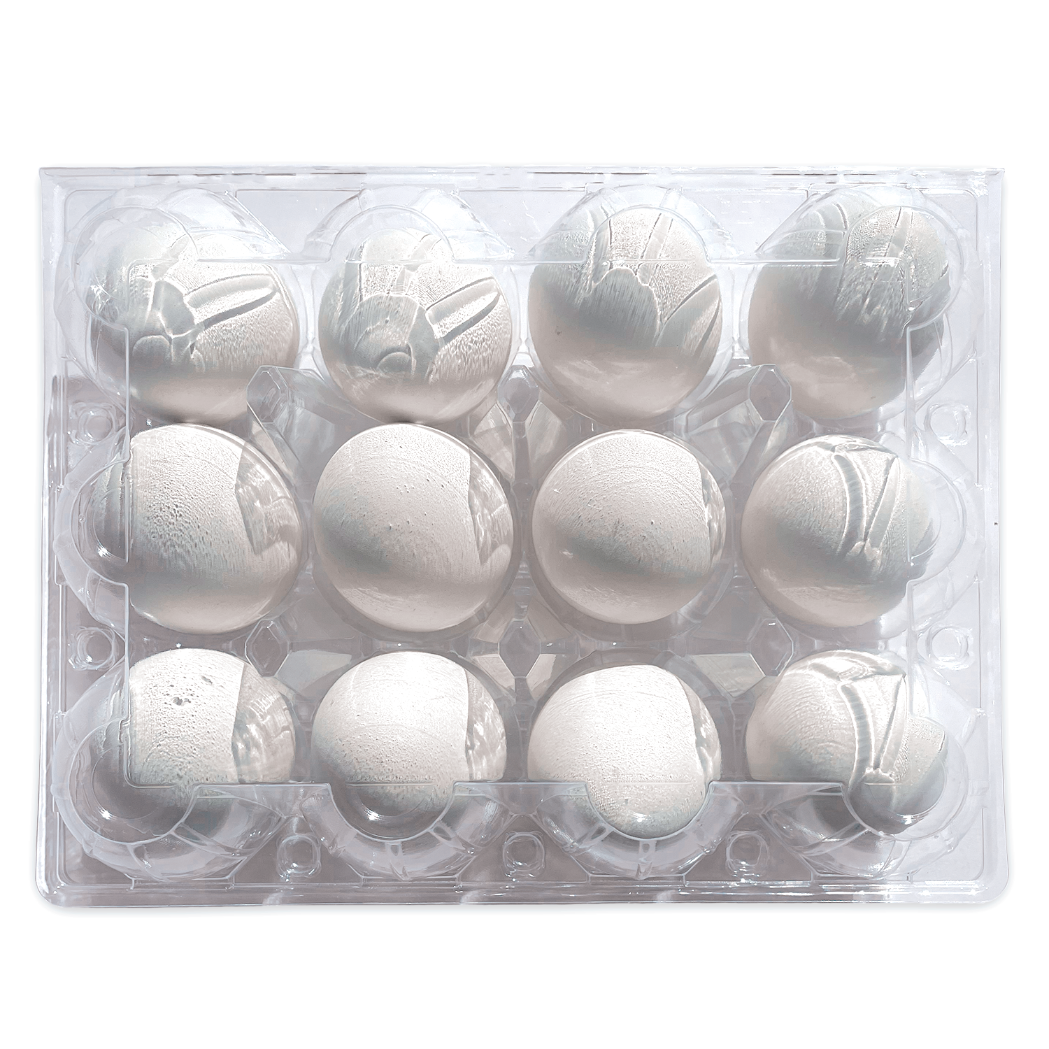 GRRONZEE 100Pack Plastic Egg Cartons Cheap Bulk Half Dozen Clear Empty Egg  Cartons for Chicken Eggs, Reusable Egg Carton for Home Ranch Chicken Farm