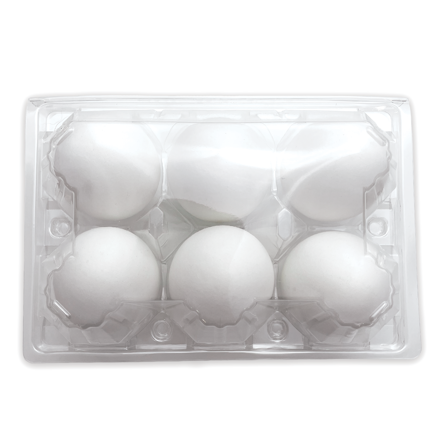 Ioffersuper 60 Packs Egg cartons, Plastic 6 Egg carton clear Eco