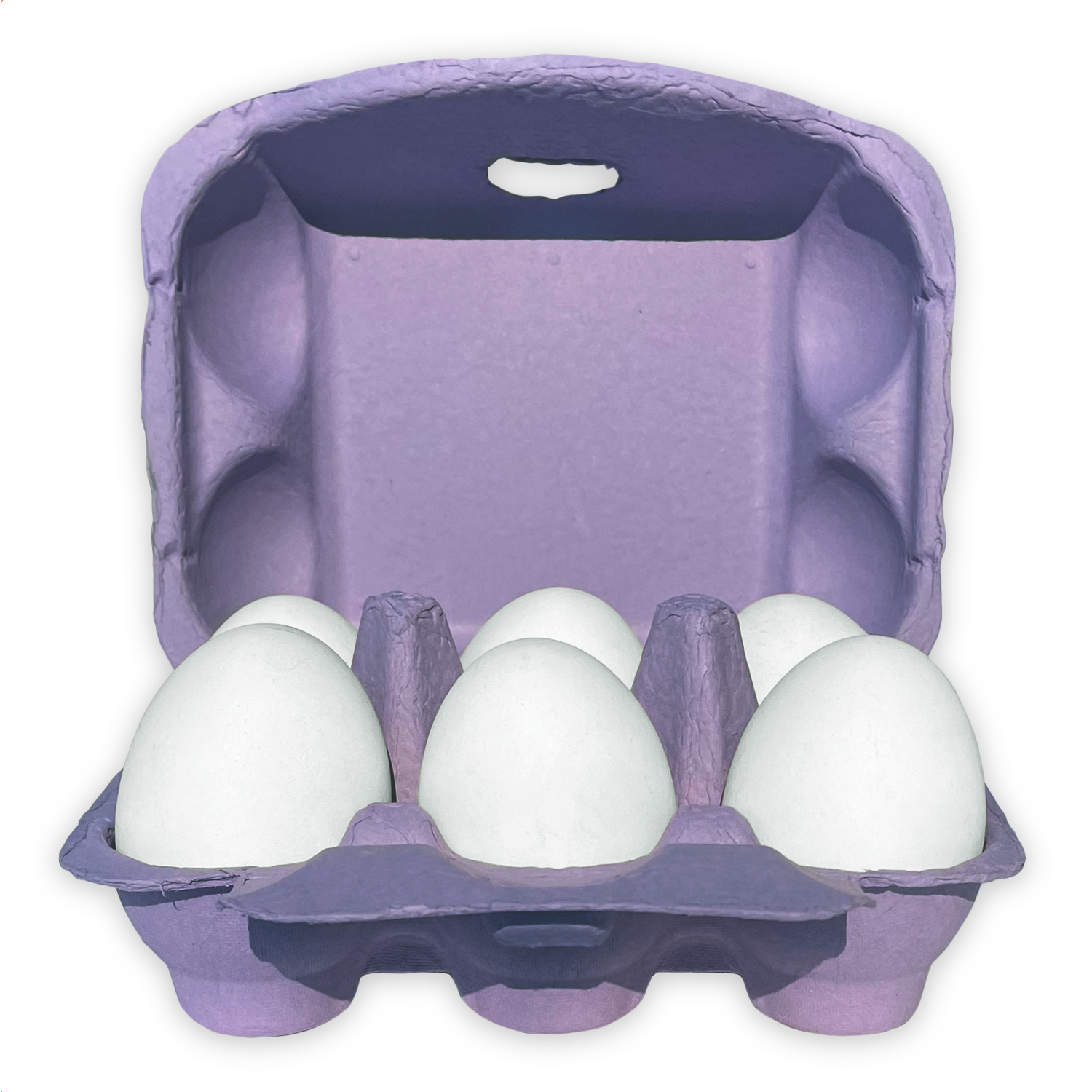 Purple Square Paper Pulp Chicken Egg Cartons (12 eggs)