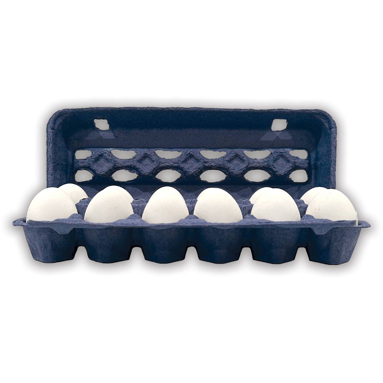 12-Egg Blue Printed Open