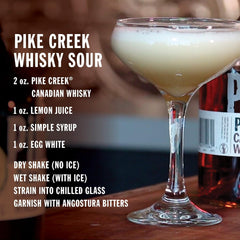Pike Creek 10 Year Old Canadian Whisky Sour Recipie