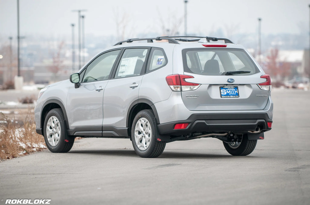 Rokblokz Subaru Forester (SK) 2019+ Rally Mud Flaps - Black/Black