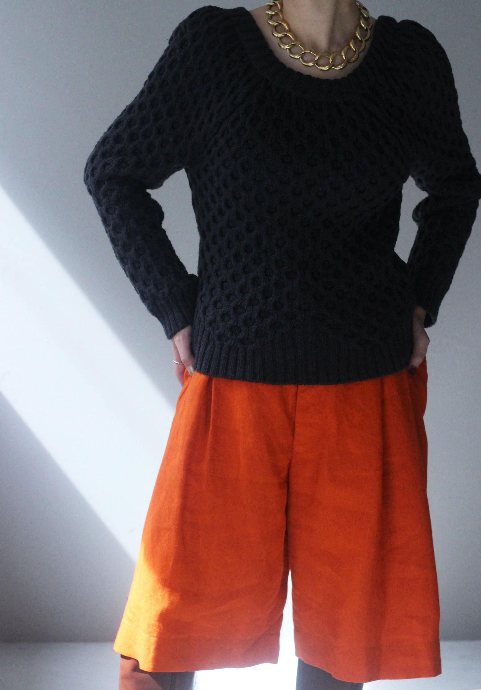 SALE】JUN MIKAMI “ linen shorts (orange) “ – lillt-store