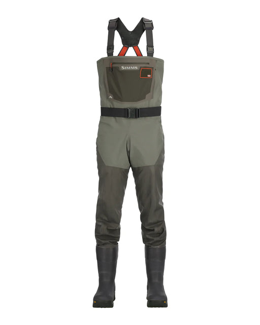 Orvis Clearwater Bootfoot Fly Fishing Waders - Modern Fit Chest Waders with  Vulcanized Neoprene Felt Sole Wading Boots, Stone - Large / 11