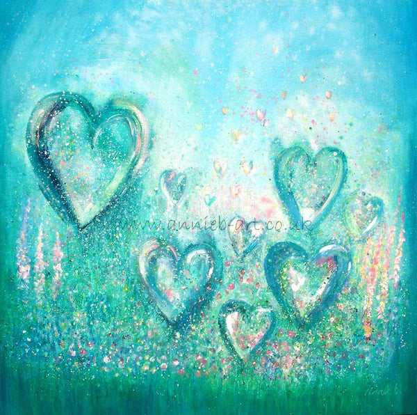 heart paintings